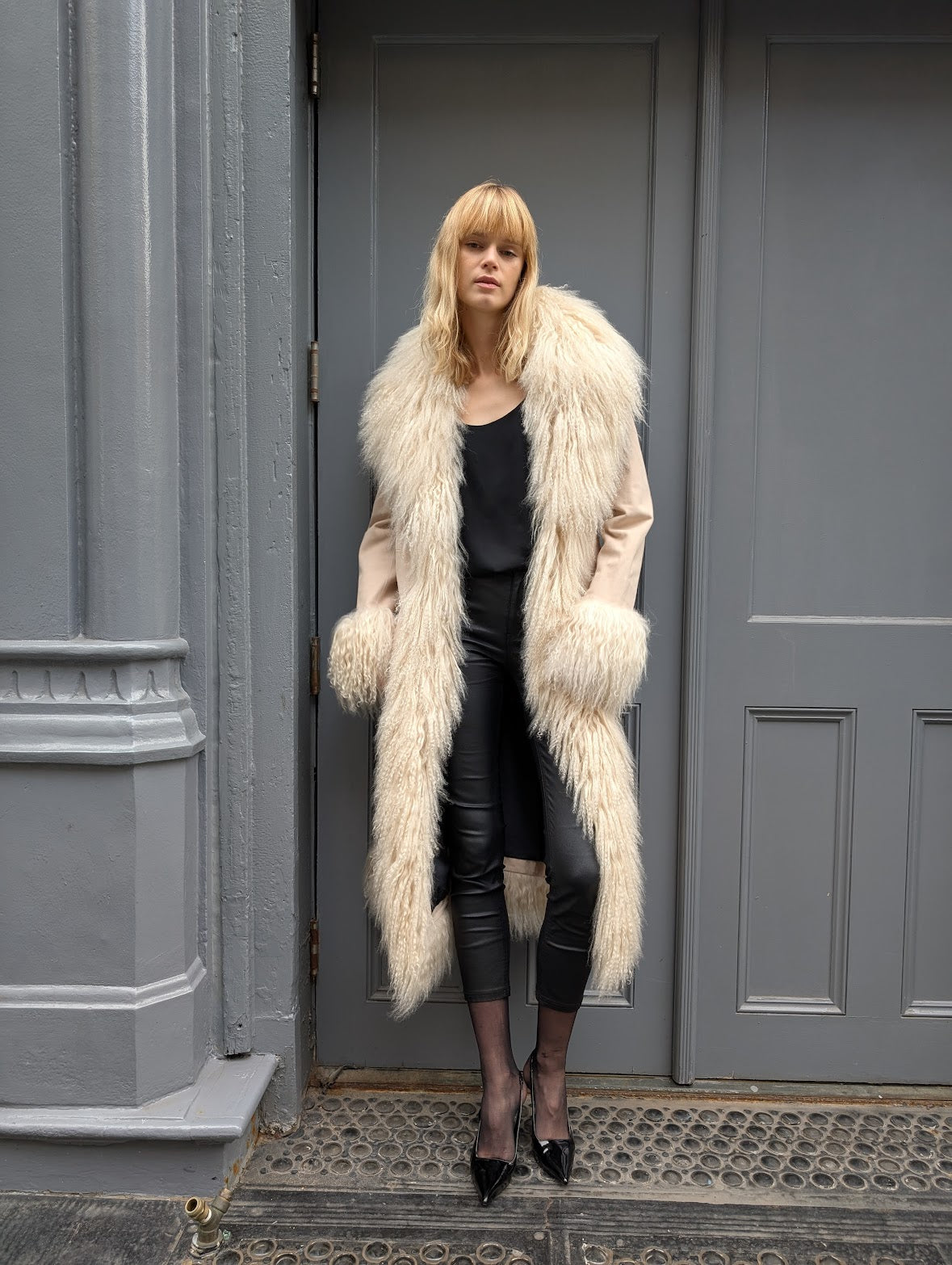 Dorothy Suede Maxi Coat