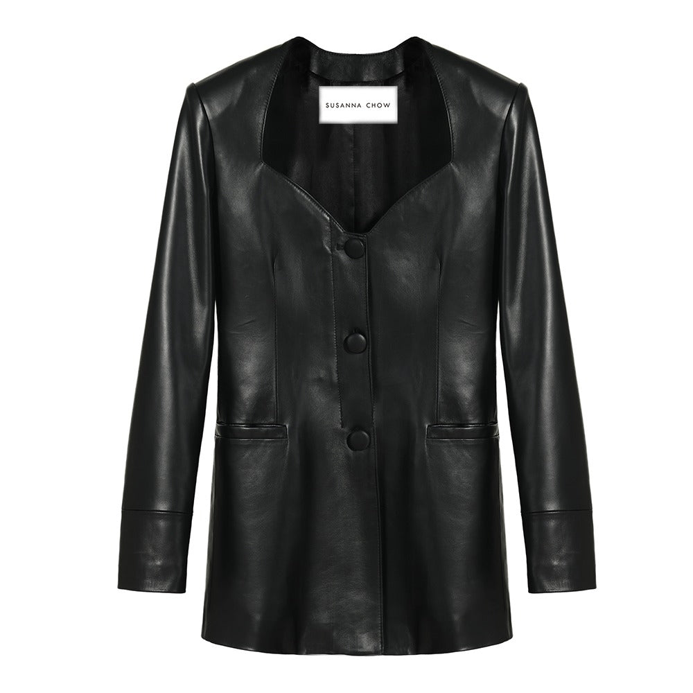 Daria Shearling Trim Blazer