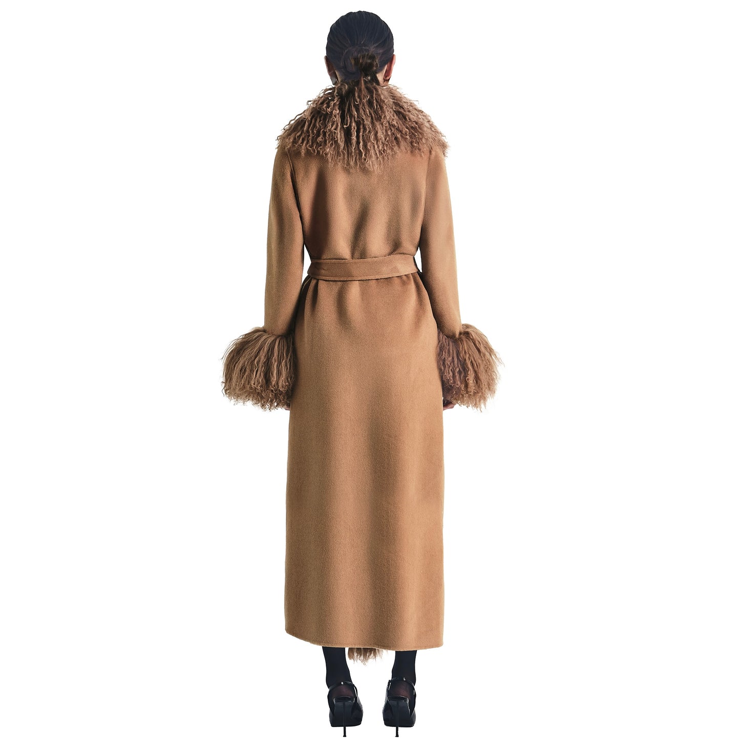 Inez Cashmere Shearling Coat