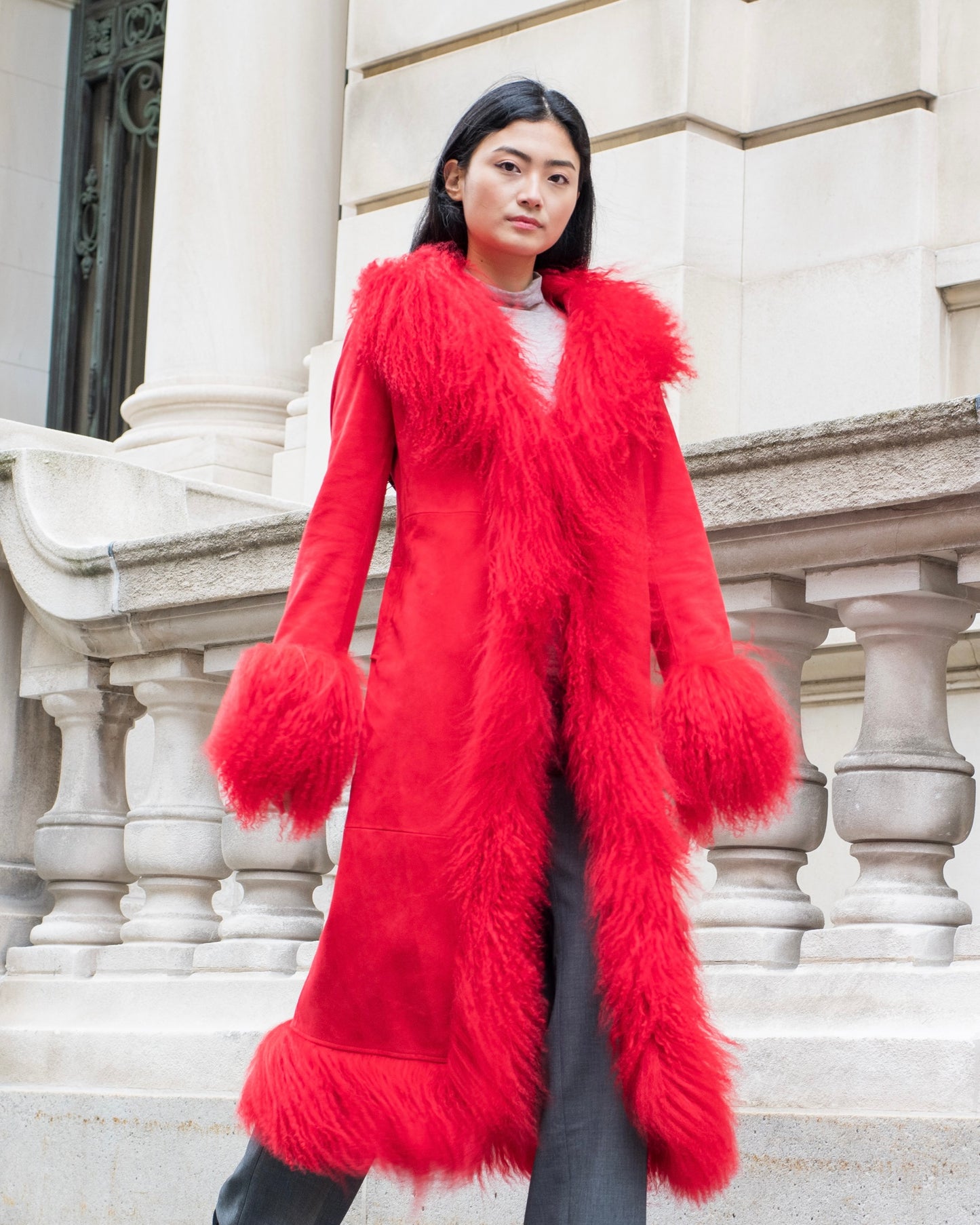 Dorothy Suede Maxi Coat