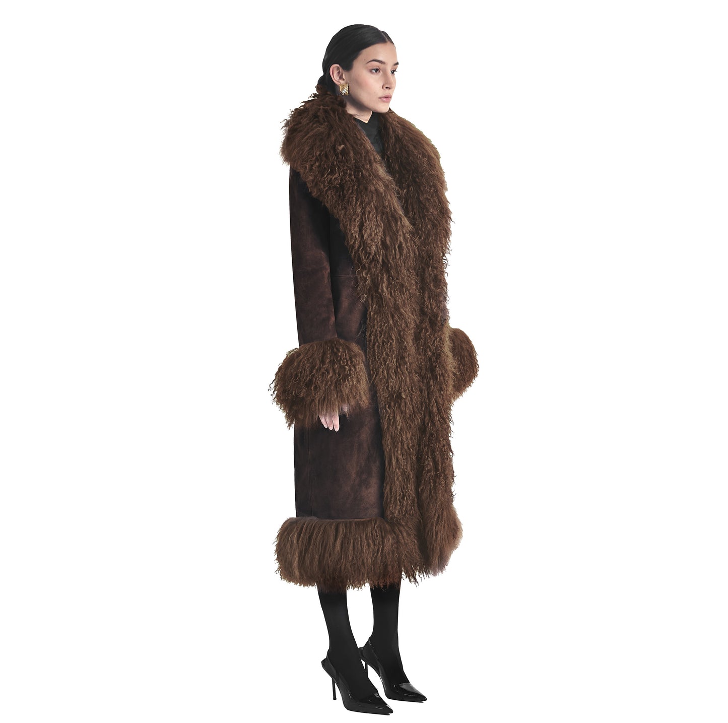 Dorothy Suede Maxi Coat
