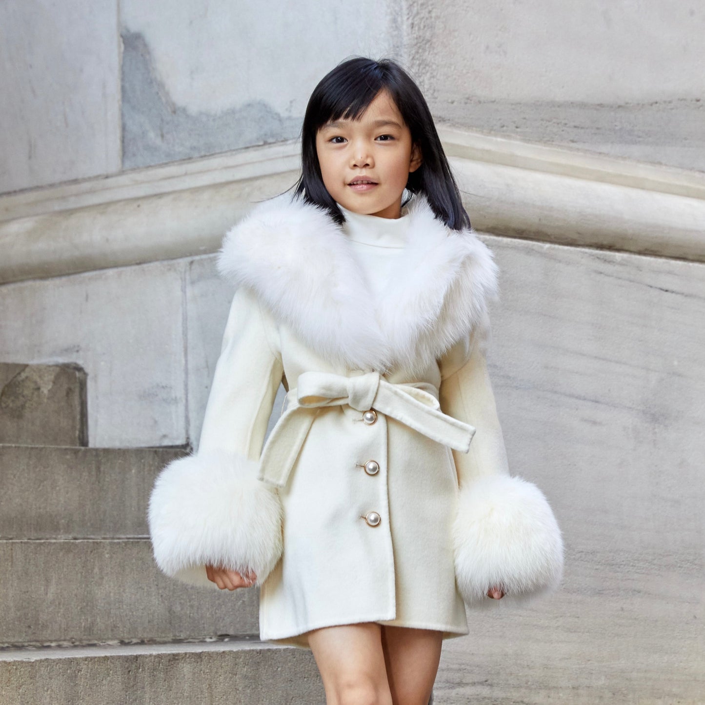 Mini Jojo Cashmere Shearling Coat