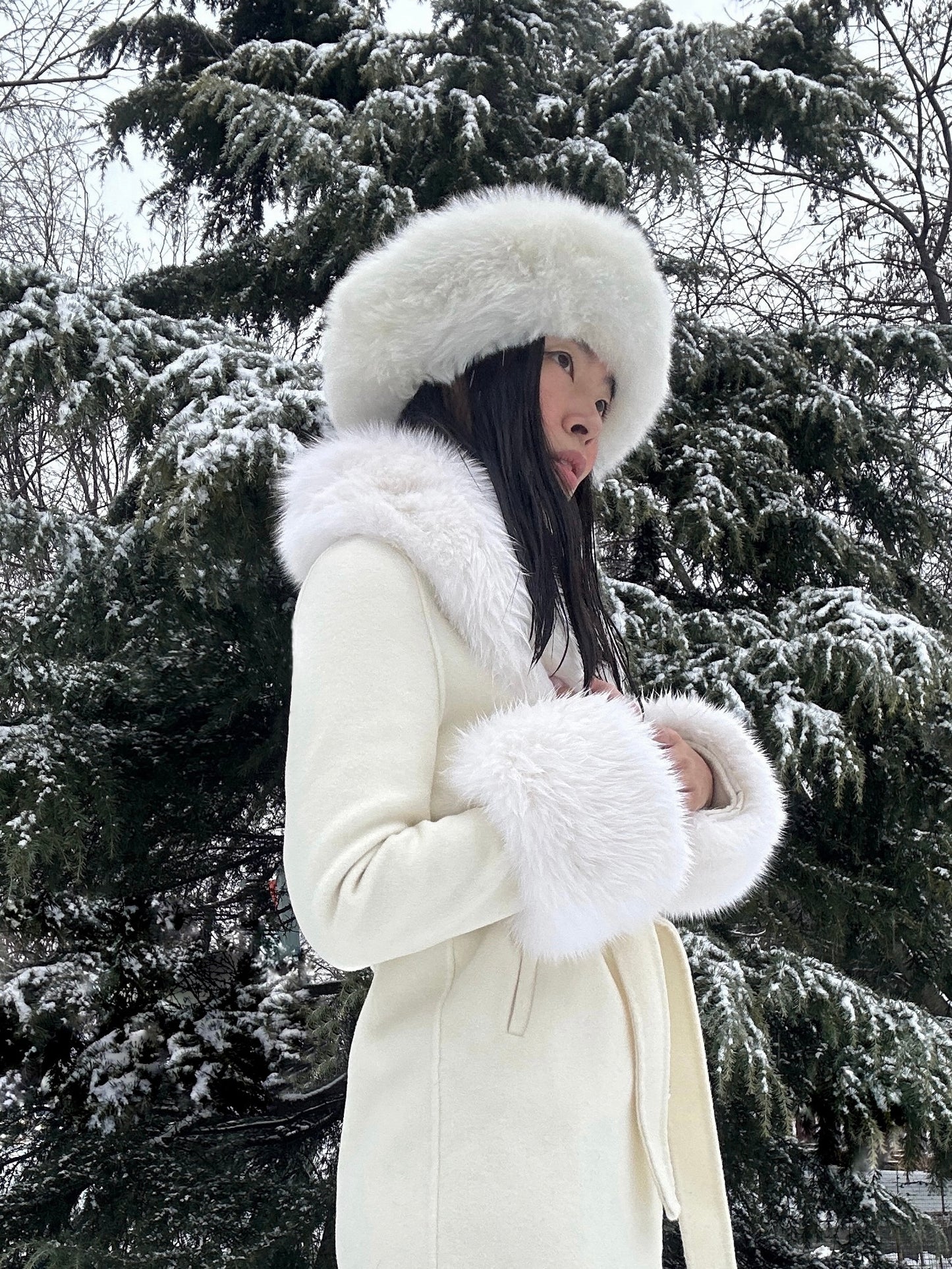 Jojo Cashmere Shearling Coat