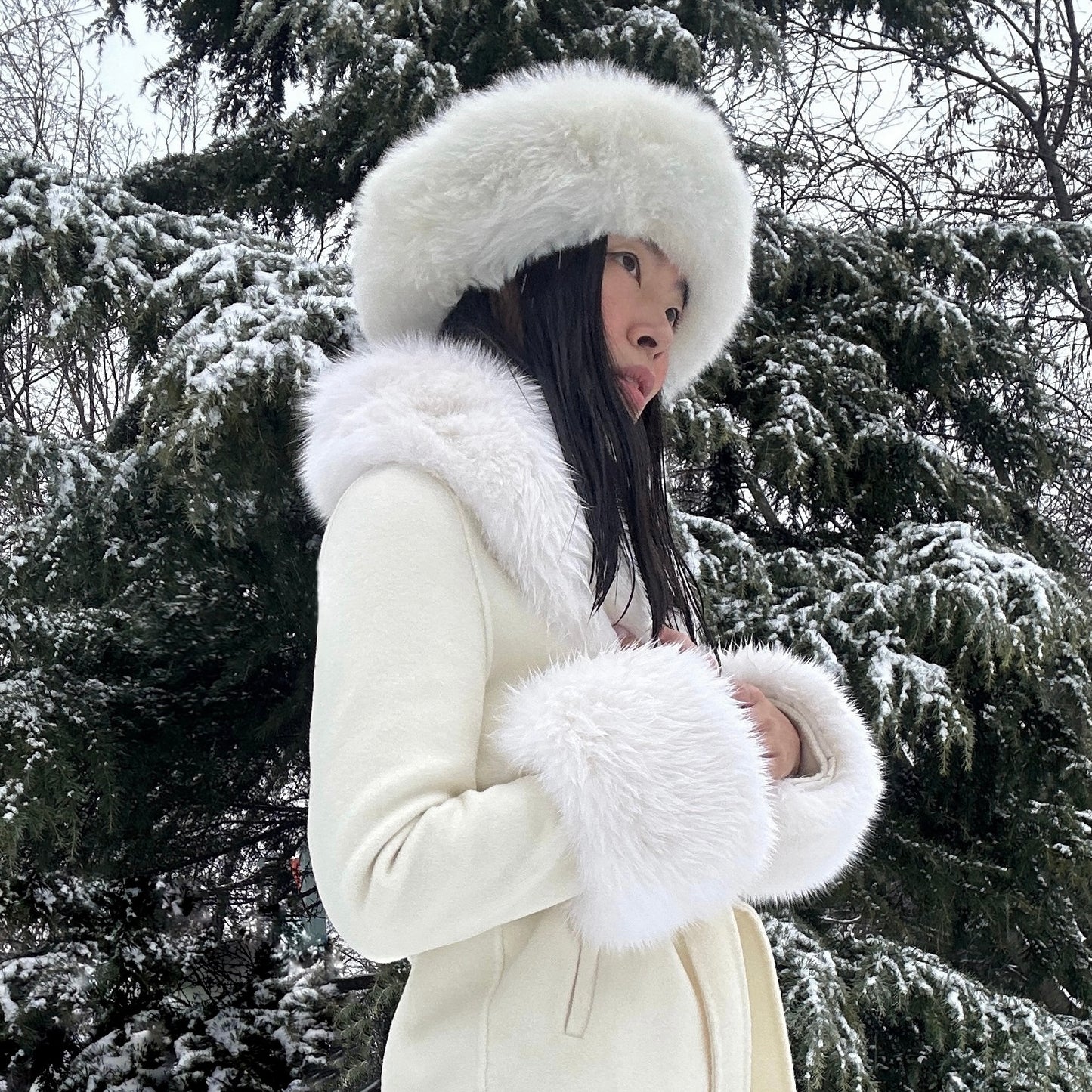 Jojo Cashmere Shearling Coat