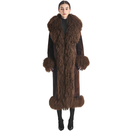 Dorothy Suede Maxi Coat