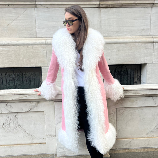 Dorothy Suede Maxi Coat