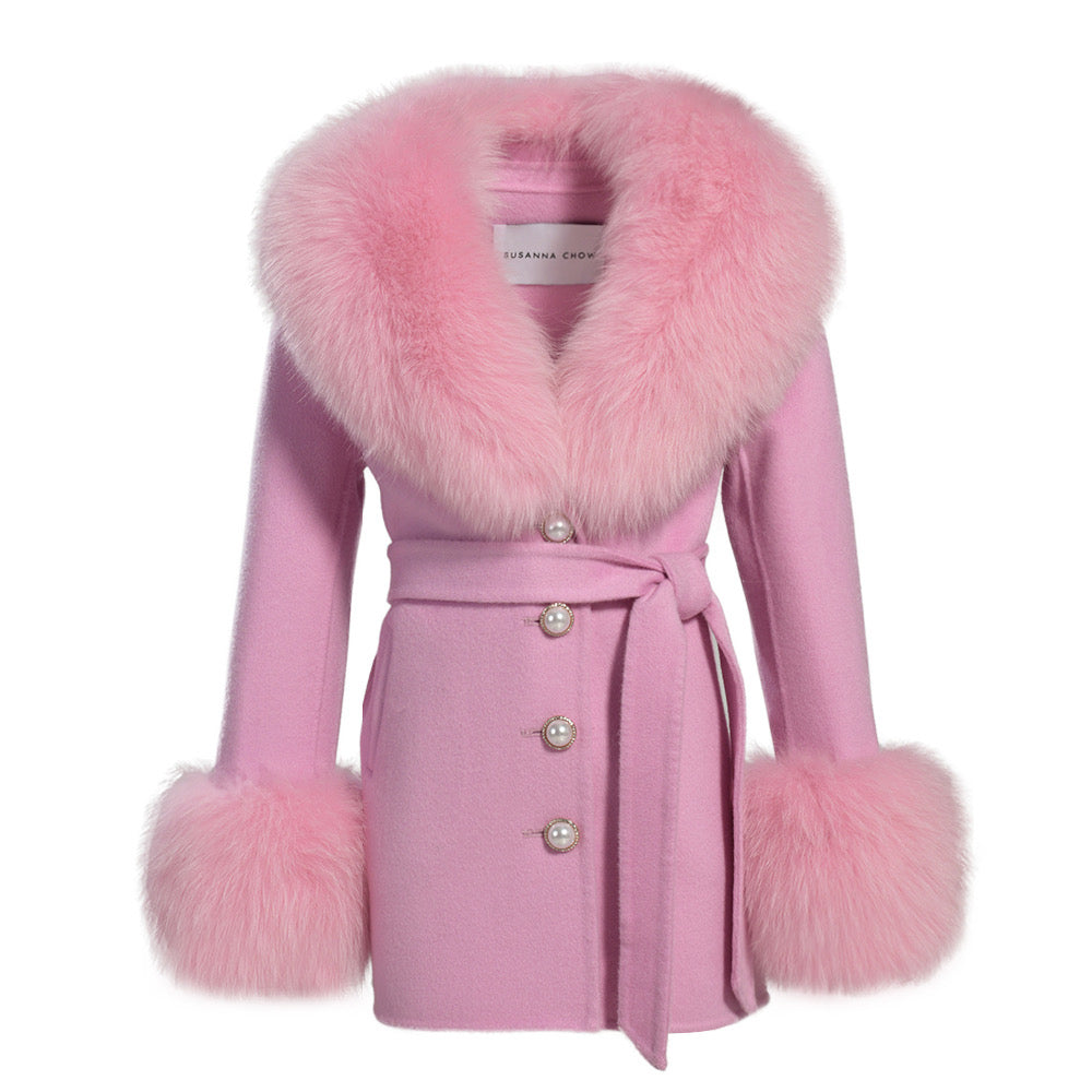 Mini Jojo Cashmere Shearling Coat