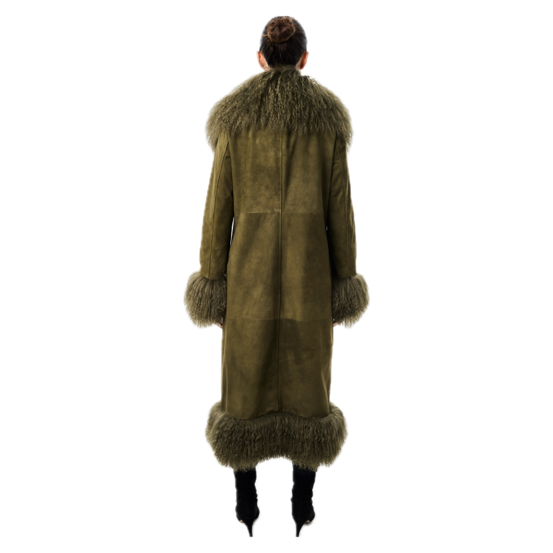 Dorothy Suede Maxi Coat