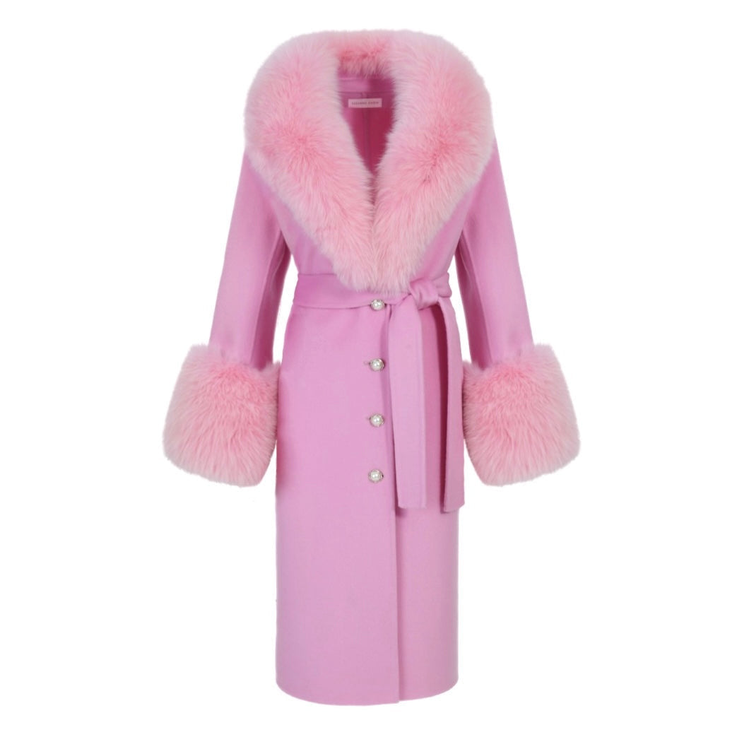 Jojo Cashmere Shearling Coat