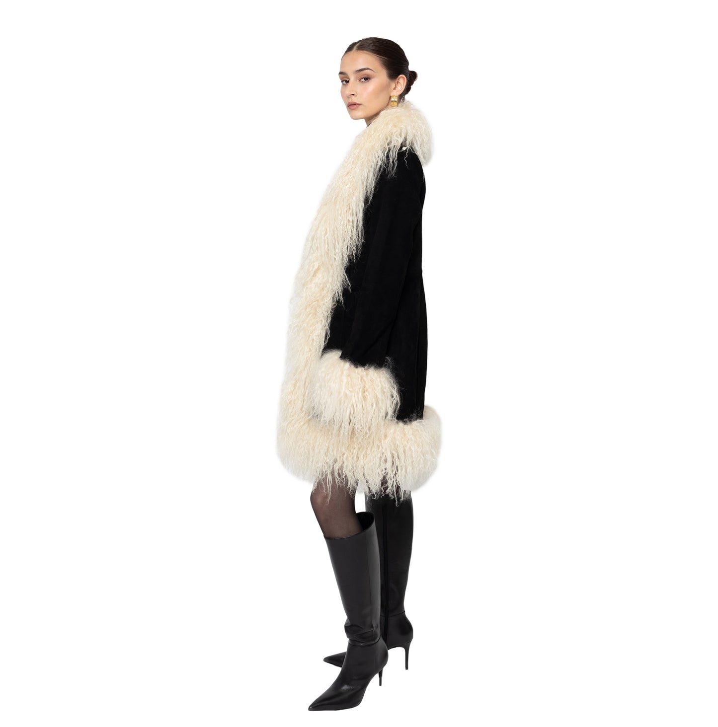Dorothy Suede Midi Coat