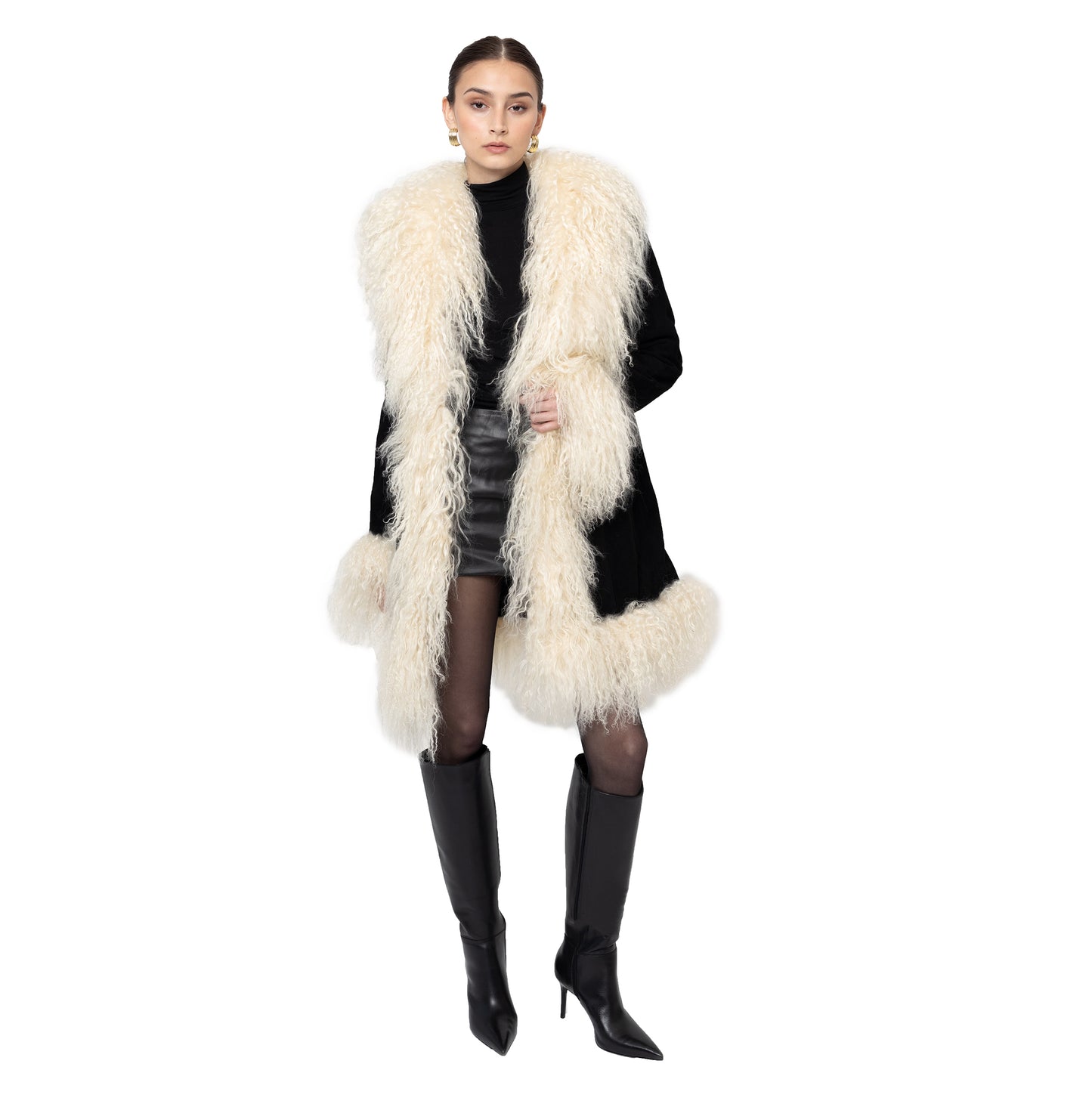 Dorothy Suede Midi Coat