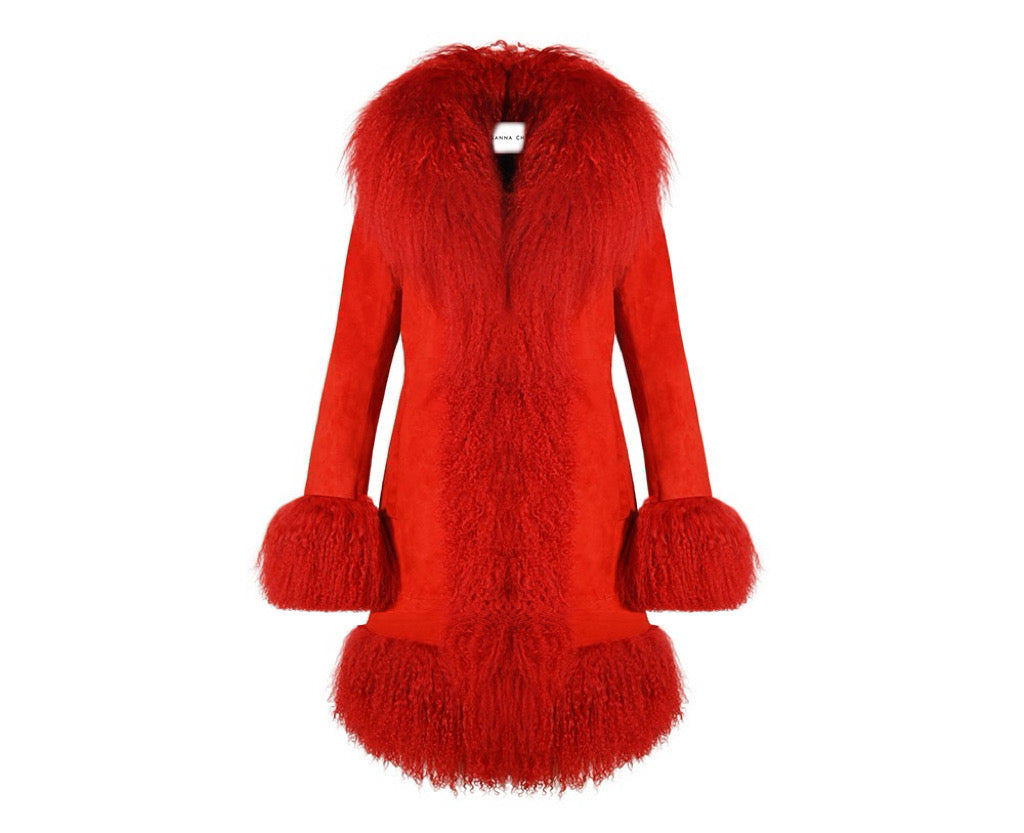 Dorothy Suede Midi Coat
