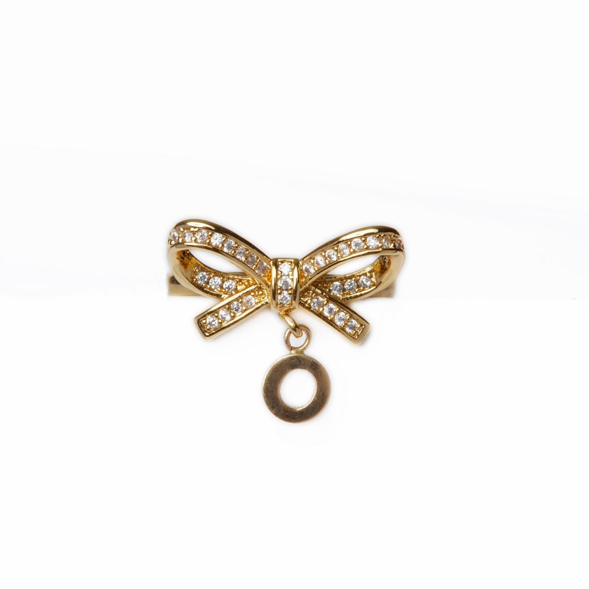 Theodora Letter Charm Ring