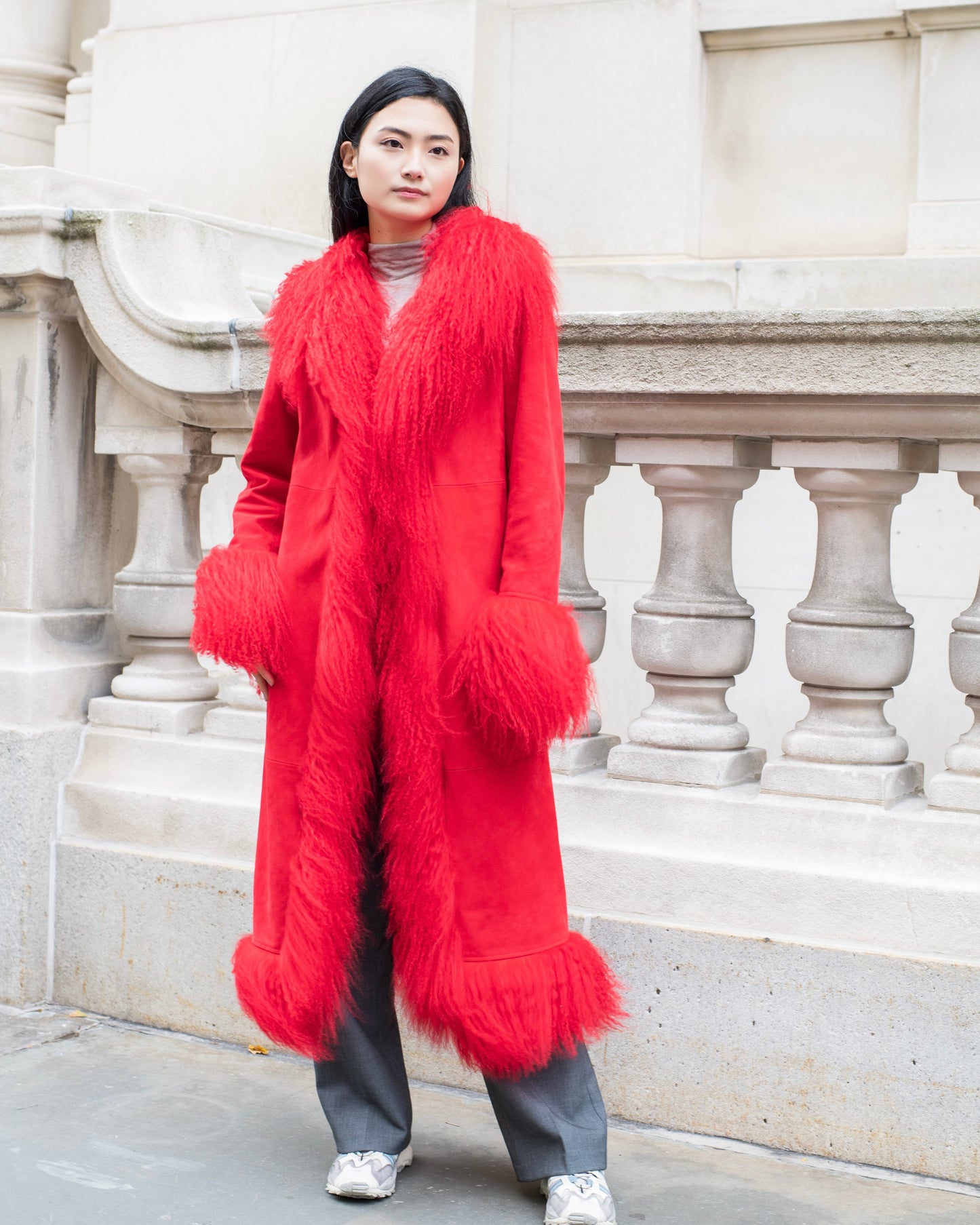 Dorothy Suede Maxi Coat