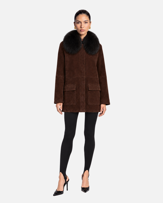Raegan Suede Field Jacket