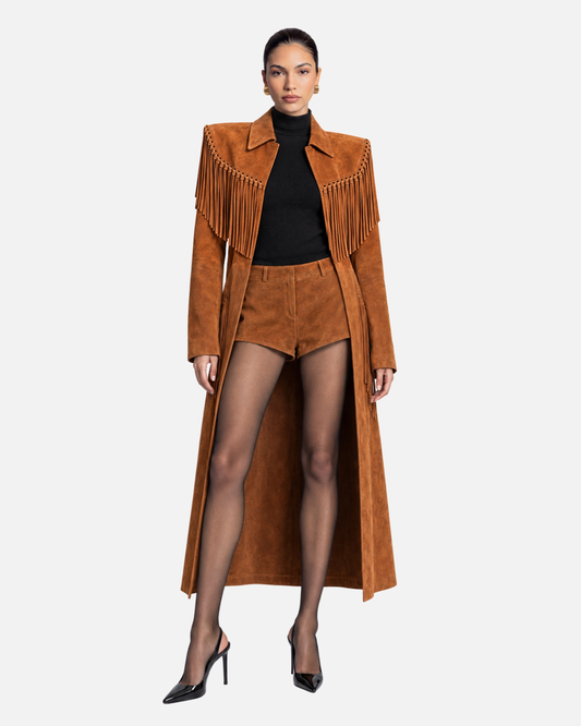 Naomi Suede Micro Shorts
