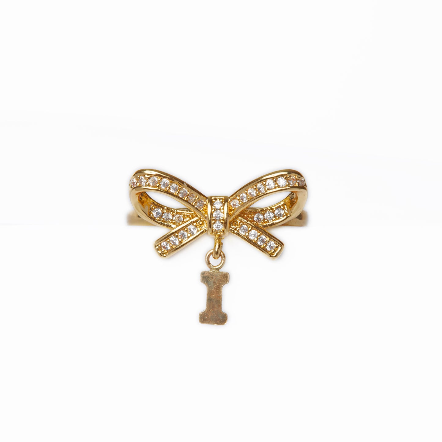 Theodora Letter Charm Ring