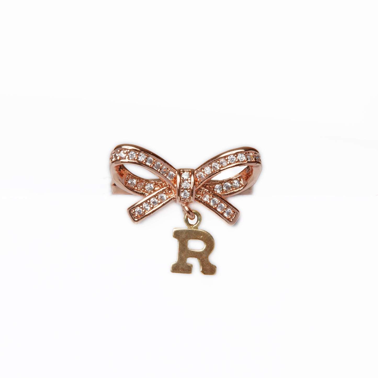 Theodora Letter Charm Ring