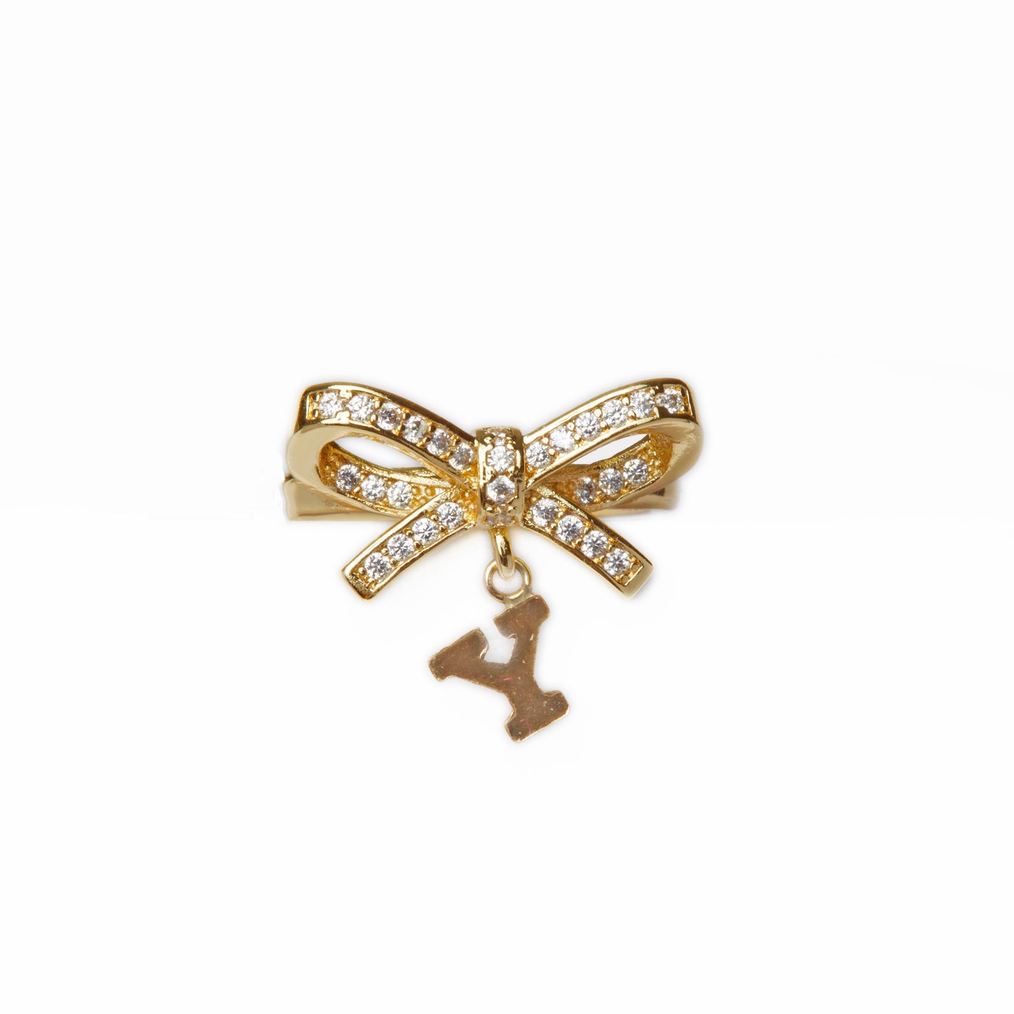 Theodora Letter Charm Ring