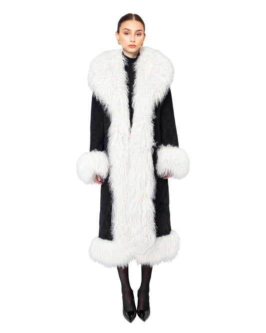 Dorothy Suede Maxi Coat