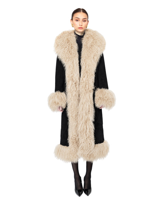 Dorothy Suede Maxi Coat