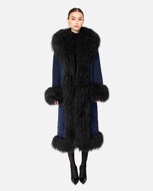 Dorothy Suede Maxi Coat