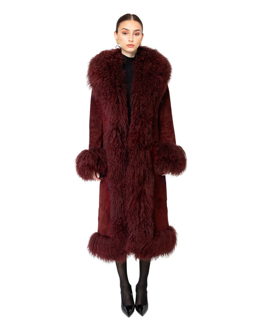 Dorothy Suede Maxi Coat