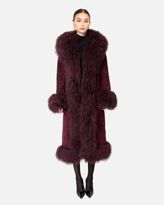 Dorothy Suede Maxi Coat