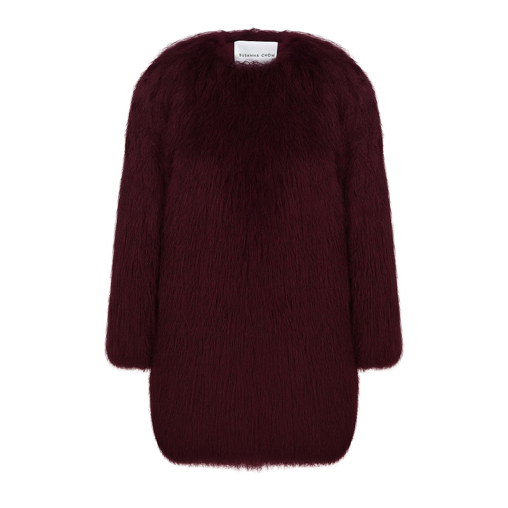 Carrie Shearling Midi Coat