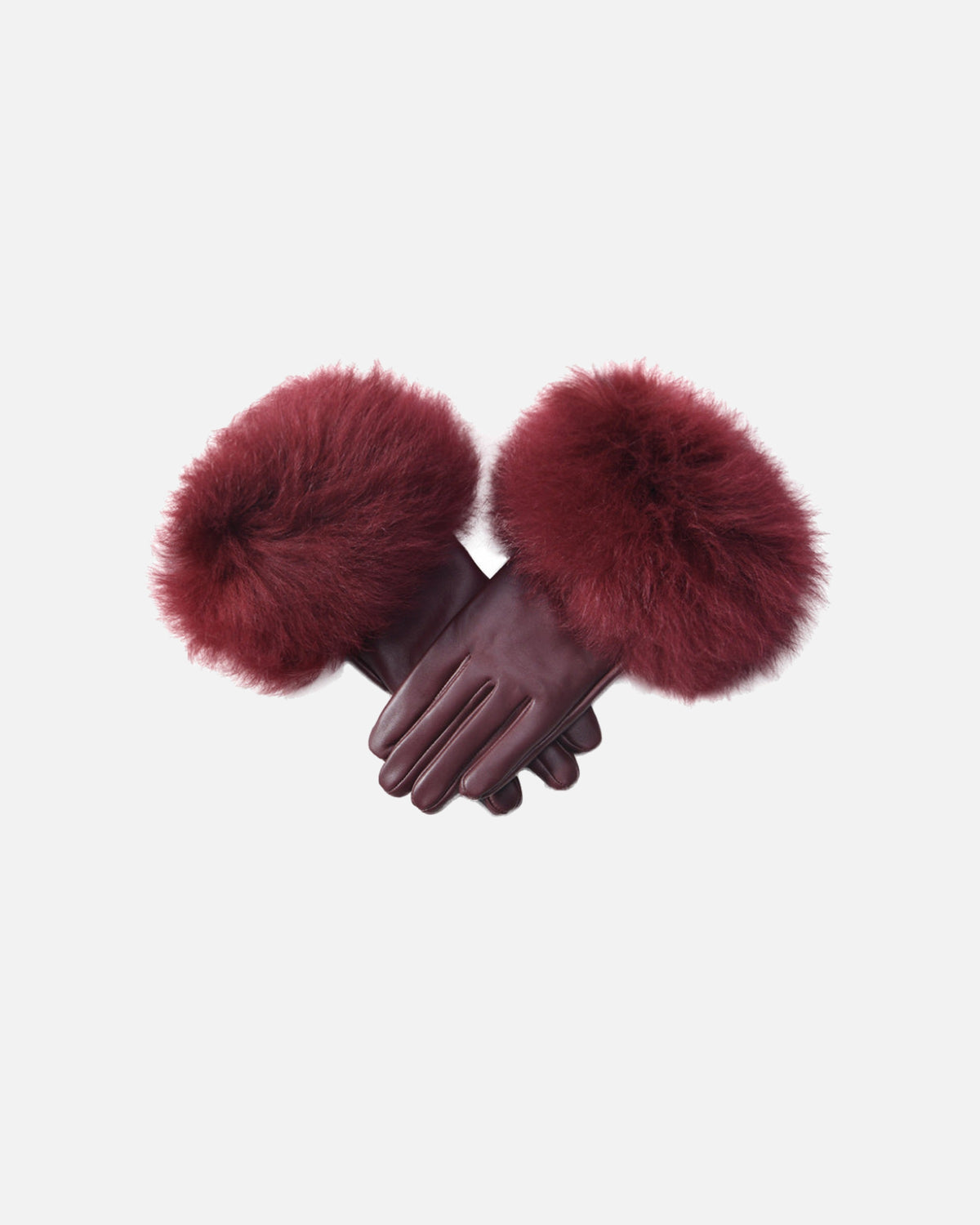 Dawson Shearling Trim Leather Gloves