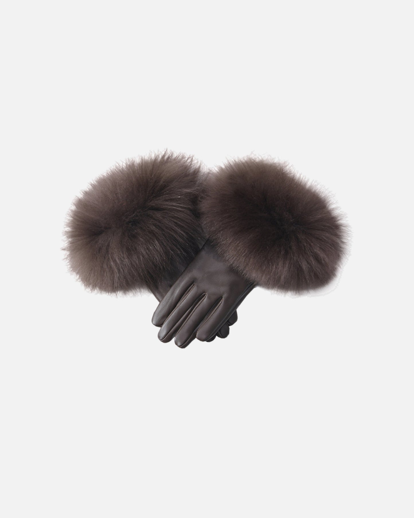Dawson Shearling Trim Leather Gloves