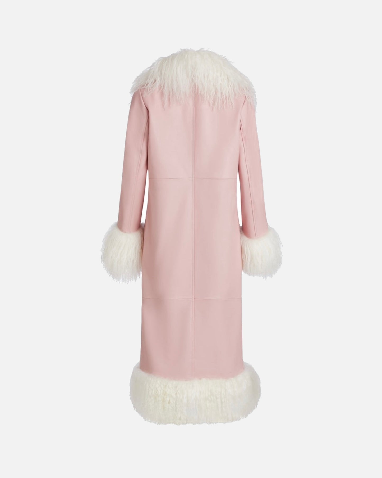Dorothy Leather Shearling Maxi Coat