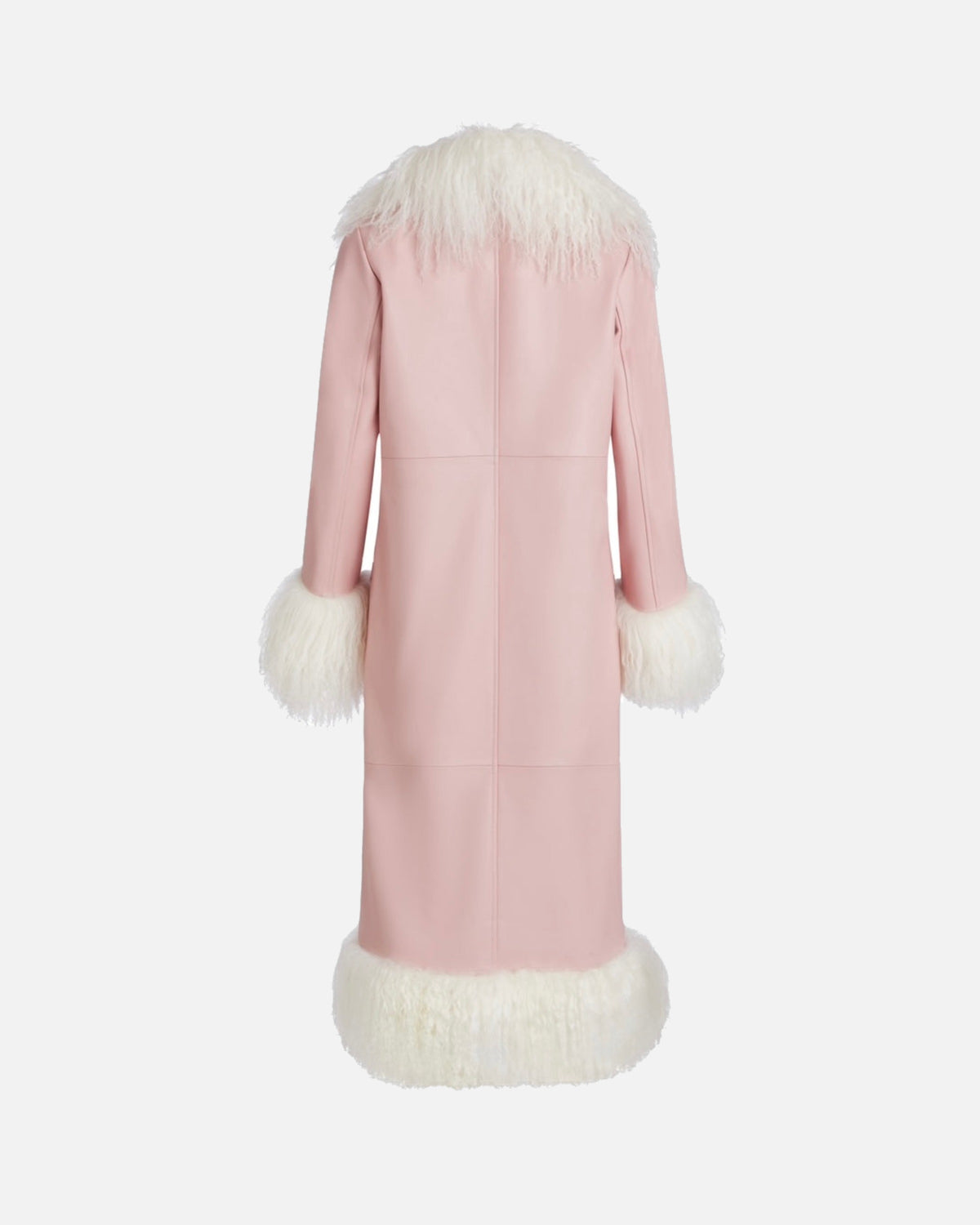 Dorothy Leather Shearling Maxi Coat