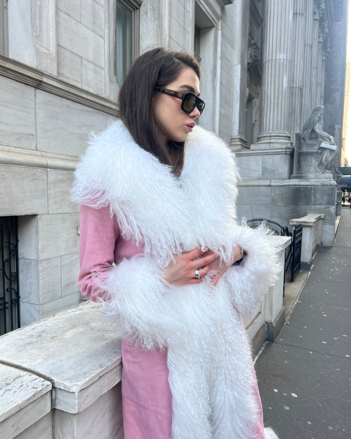 Dorothy Suede Maxi Coat