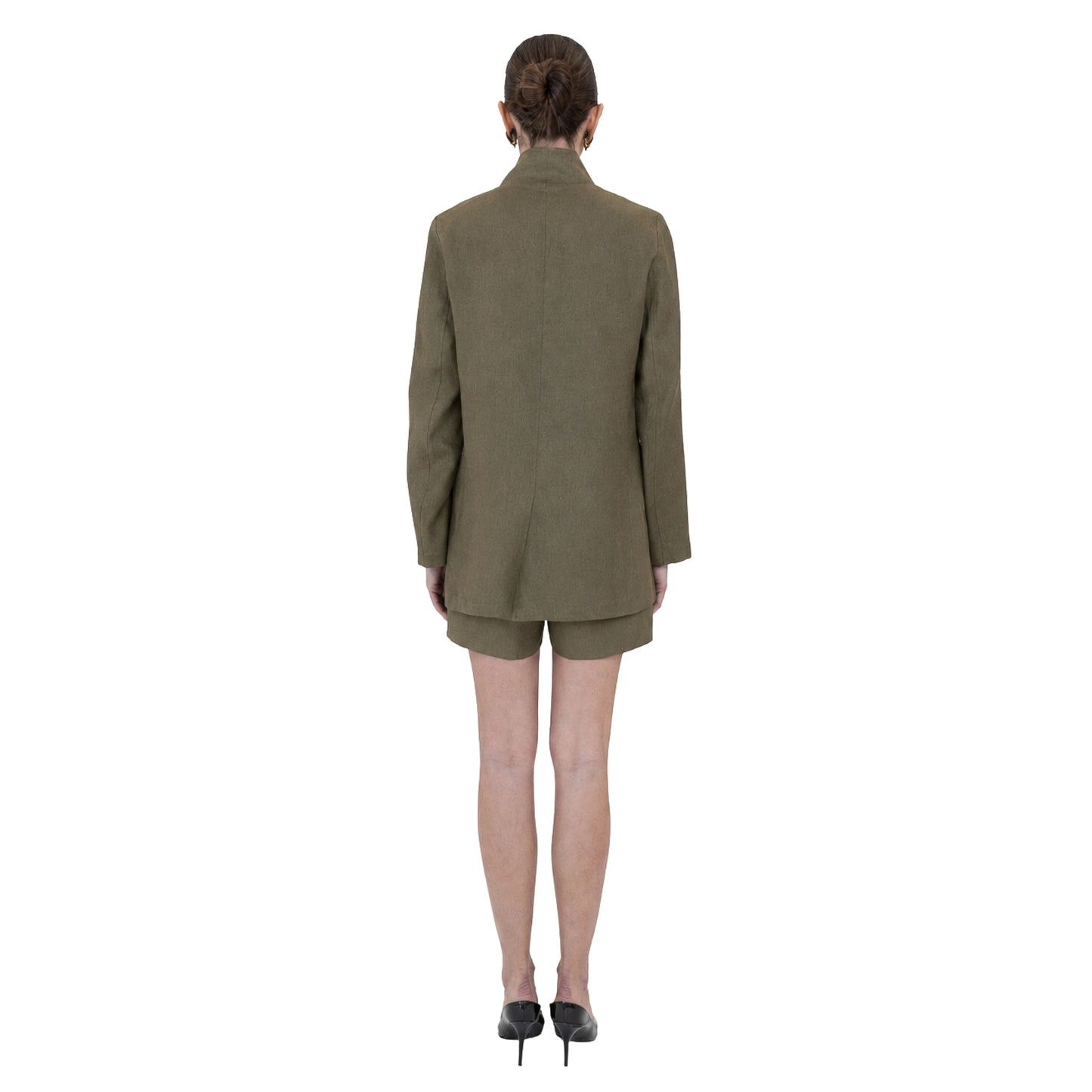 Sylvie Linen Mandarin Jacket