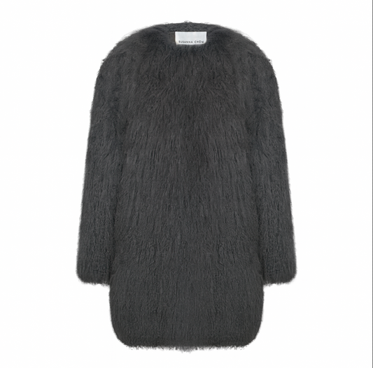 Carrie Shearling Midi Coat