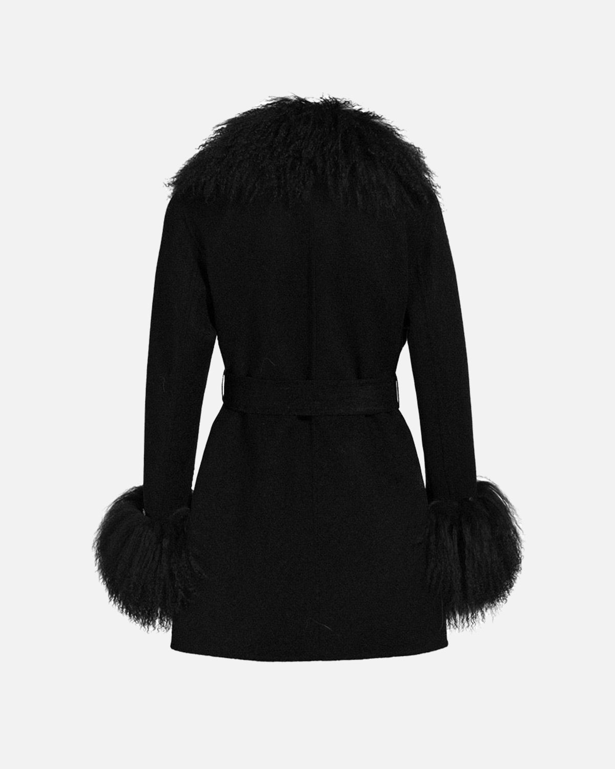 Inez Midi Cashmere Shearling Coat