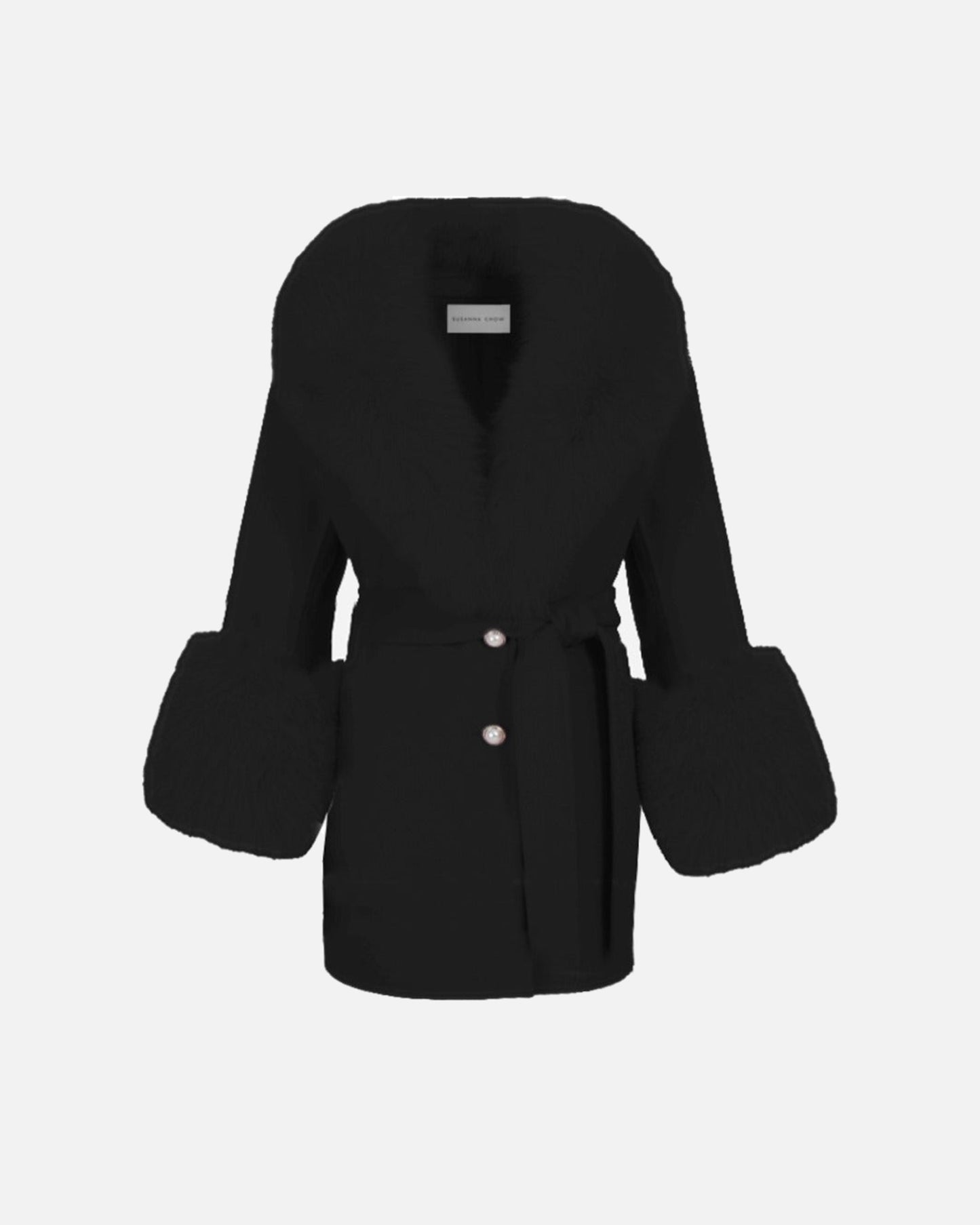Jojo Midi Cashmere Shearling Coat
