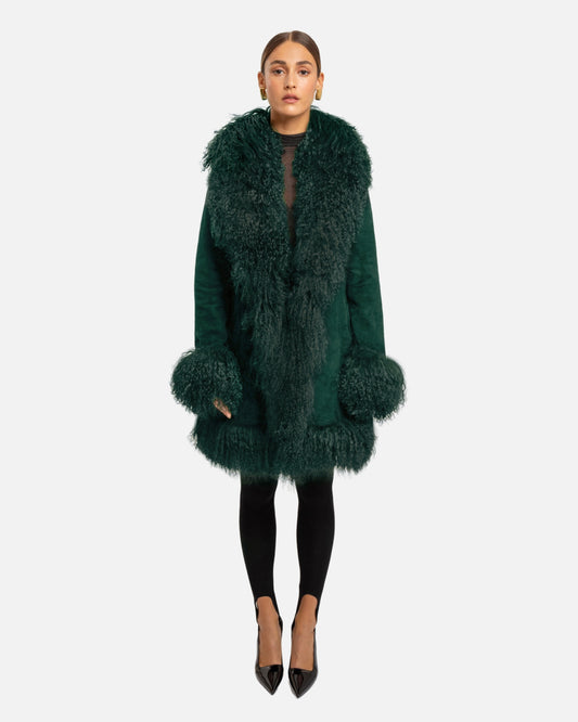 Dorothy Suede Midi Coat