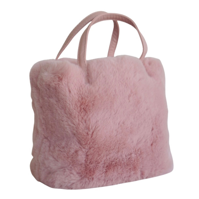 Teddy faux fur bucket on sale bag