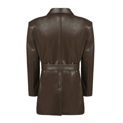 Mindy Midi Leather Jacket
