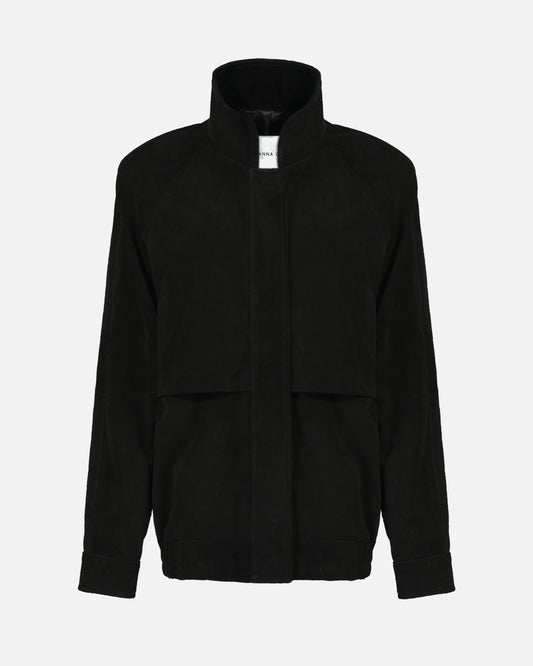 Remy Suede Bomber Jacket