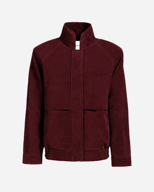 Remy Suede Bomber Jacket