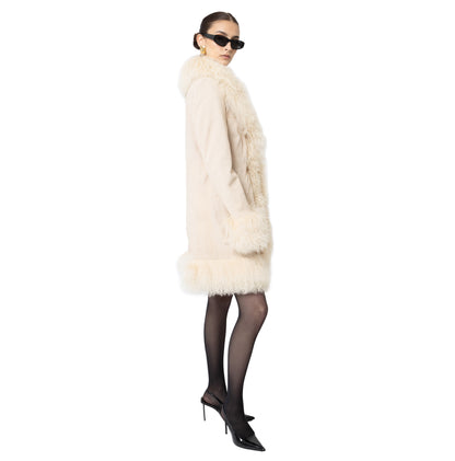 Dorothy Suede Midi Coat