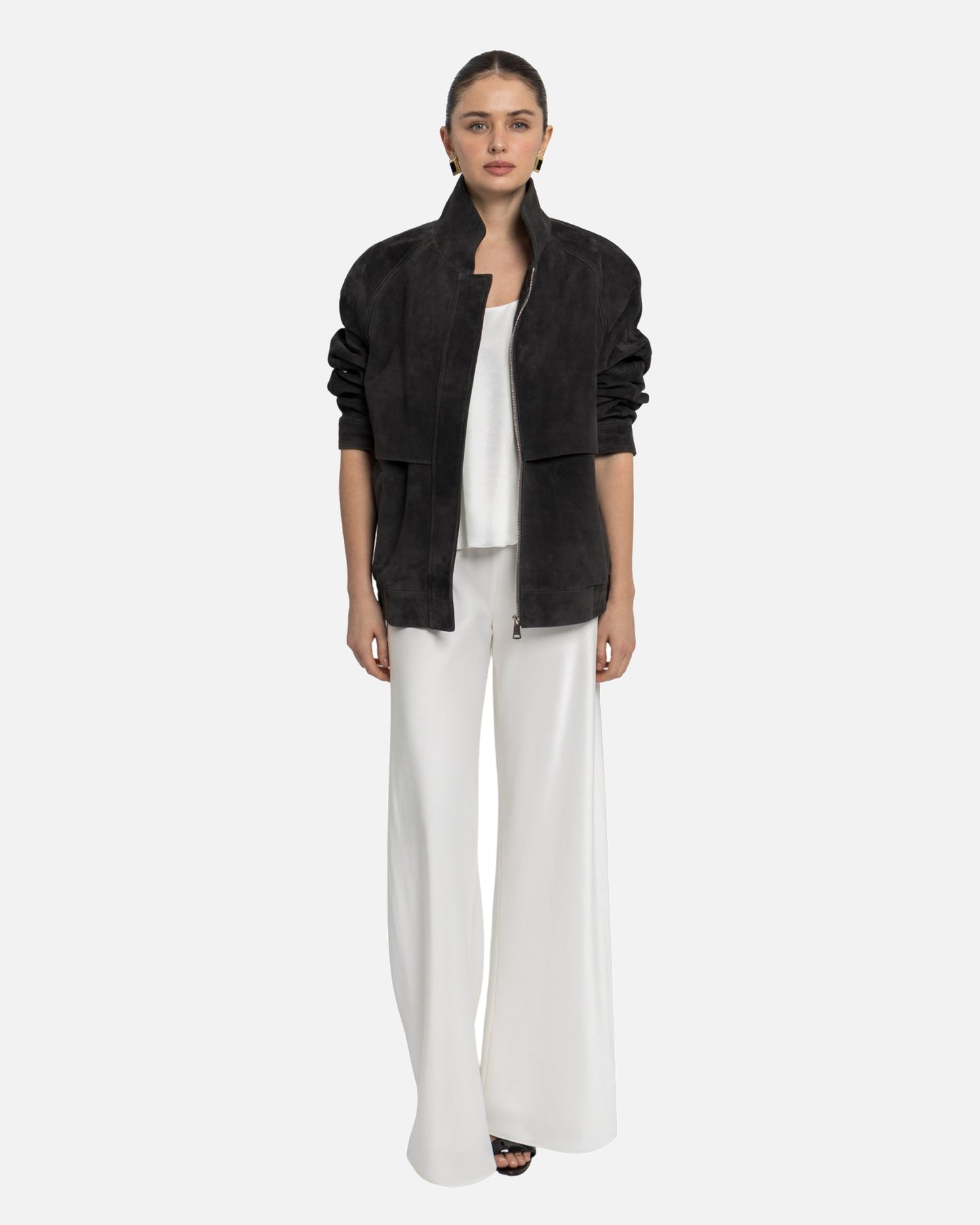 Remy Suede Bomber Jacket