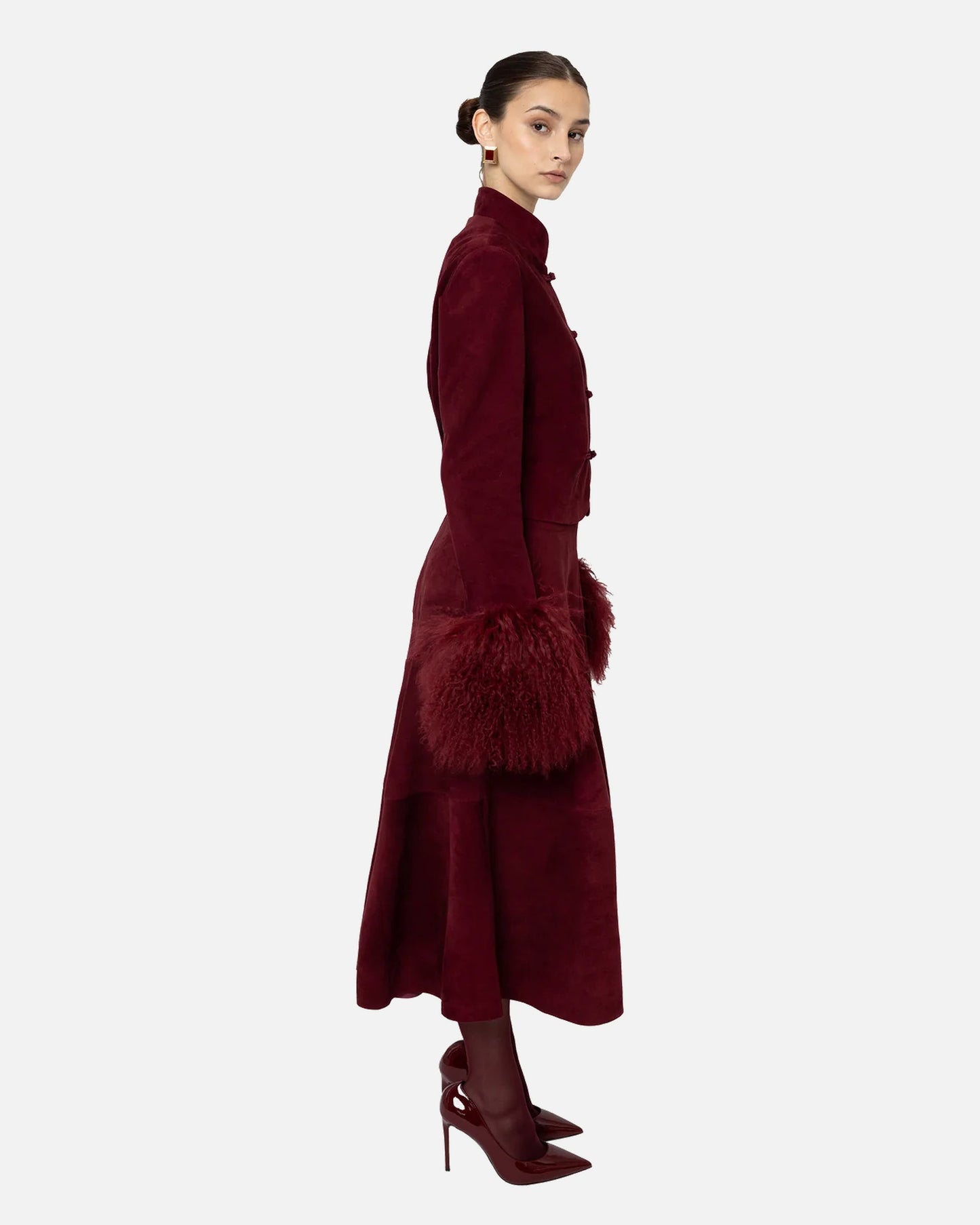 Alara Suede Maxi Skirt