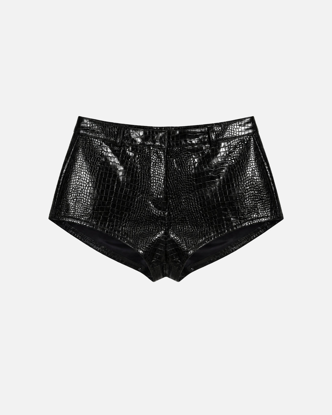 Naomi Croc Micro Shorts