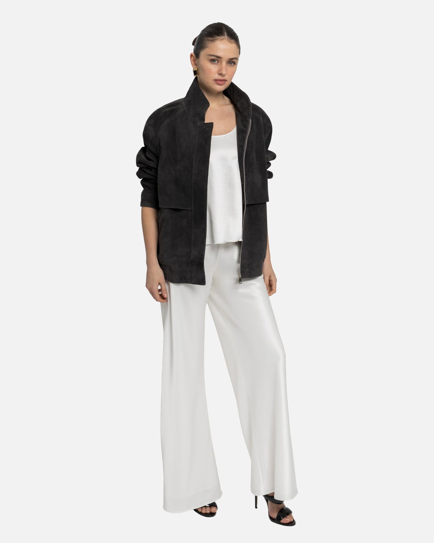 Remy Suede Bomber Jacket