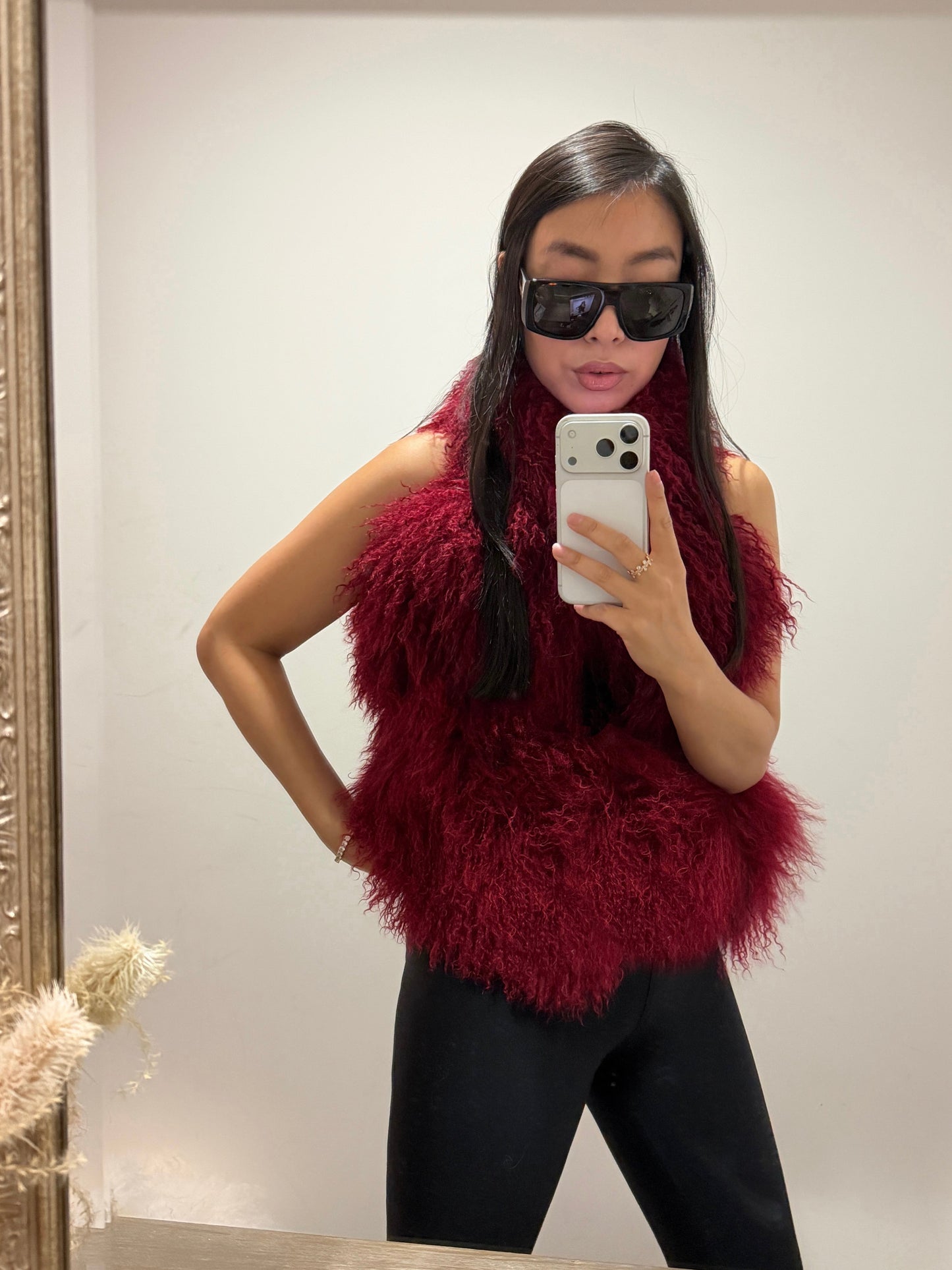 Carrie Shearling Scarf