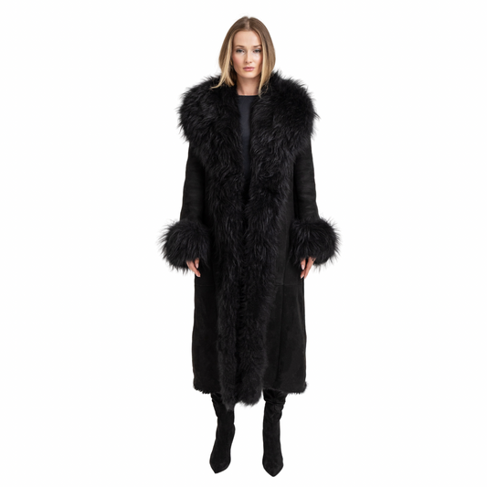 Romy Shearling Suede Coat